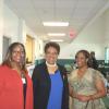 Community collaborator, Sakina Coakley of Georgia S.P.E.A.K.S, and Fulton County Commissioner, Emma Darnell with RANDAF President, Mutima Anderson at Fulton County Health Promotion Action Coalition Summit. 