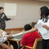 Vicki Karnes, Co-Chair of Diabetes Community Action Coalition speaks during Diabetes Alert Day at H.J.C. Bowden Senior Multipurpose Facility in East Point.