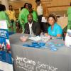 We love our community partners! All smiles with Mocombe Financial Services and JenCare Senior Medical Center. Awesome captured moment by Wins Photography during our Fifth Annual Taste of Health Wellness Expo at Greenbriar Mall.