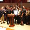 Ruby A. Neeson Diabetes Awareness Foundation, Inc. President, Mutima Jackson-Anderson was present during the Presentation of Proclamation recognizing Childhood Obesity Awareness Month with Fulton County Commissioner Joan Garner of District 6 during the Fulton County Board of Commissioners meeting.