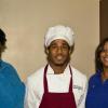 Our Community Outreach Director, Marilyn Leach-Williams coordinated the entire event. She also made delicious healthy trail mix for guest to have as snacks. Here she is joined by Chef Ro, and Executive Director, Mutima Anderson. 